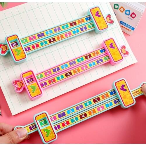 Childrens toys preschool math learning toys math Montessori teaching addition ruler baby toys games students