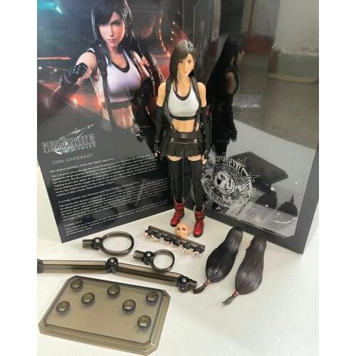 28cm Play Arts Kai Final Fantasy VII Figure Tifa Lockhart PVC Action Figure Movable Joint Tifa Lockhart Collect Toys And Gifts