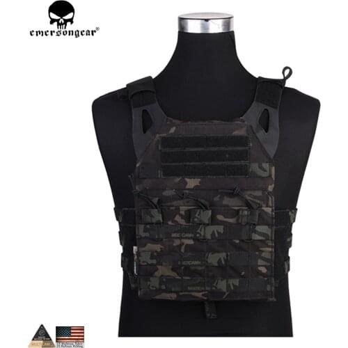 EMERSONGEAR JPC Vest LightWeight MOLLE Special Plate Carrier Hunting Easy Vest for Paintball Airsoft emerson 500D Multicam Black