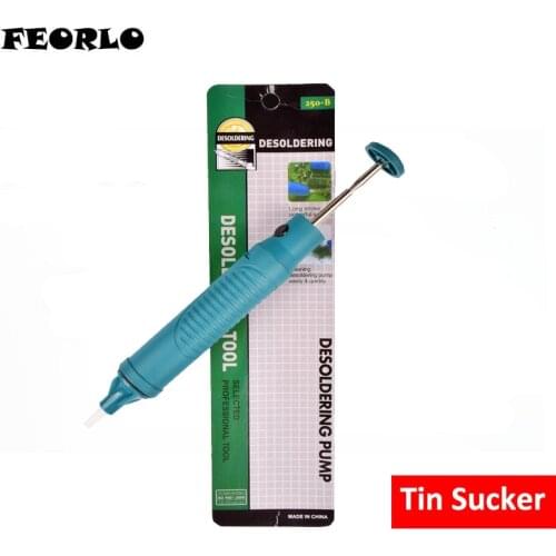 FEORLO High Quality 1pc Sucker Desoldering Pump Tin Solder Suckers Desoldering Gun Soldering Iron Pen Hand Tools