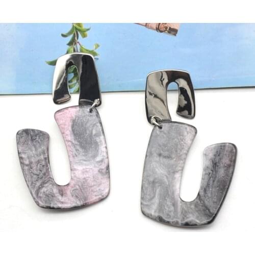 Boho Acrylic big Drop Earring Ethnic Earrings for women Handmade Ear Fashion Jewelry Orecchini Brincos 2019 Pendientes Earings