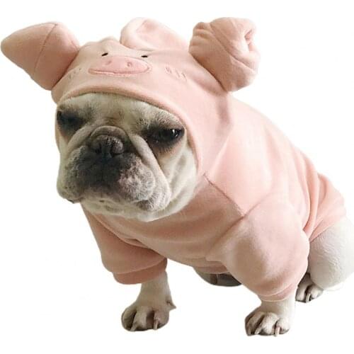 Pet Costume Pig Cosplay Breathable Soft Cat Dog Winter Warm Clothing for Halloween