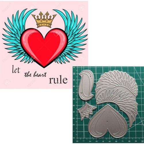 Steampunk Love Heart metal cutting die fustelle metalliche per scrapbooking Valentine Embossing Dies