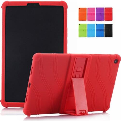 Soft Silicone Case For Xiaomi MiPad 4 Plus 10.1 inch With Bracket Anti-Shock Protective Shell Fundas