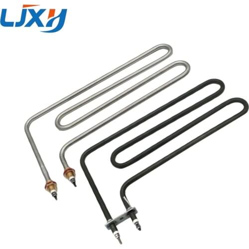 LJXH Short Handgun Shape Sauna Stove Heating Tube,304 Stainless Steel Electric Heating Element for Sauna Room,1200W/1500W