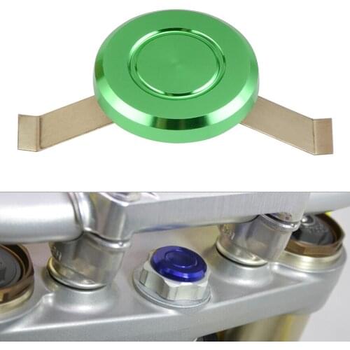NICECNC Motorcycle Steering Stem Cap Cover For KAWASAKI HUSQVARNA YAMAHA SUZUKI HONDA BMW S1000RR S1000R S1000XR HP4 green