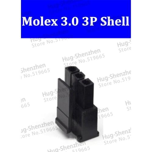 Wholesale 200pcs Molex 3.0mm 3pin 43645-0300 Male Power Connector Housing Plastic Shell for computer