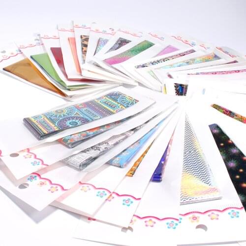 10 Design/set Butterfly Nail Foil Stickers Flower Leaf Tree Summer Mix Florals Transfer Decals Nail Art Accessories