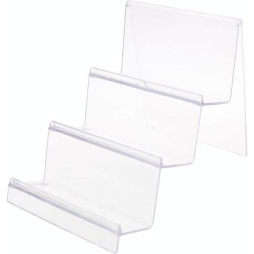 Clear Acrylic Wallet Display Stand Holder Leather Handbag Purse Jewelry Stand