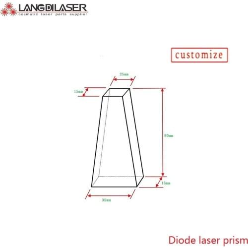 Diode laser light guide crystal as material quartz / fused silica , both surface AR@808nm film coating
