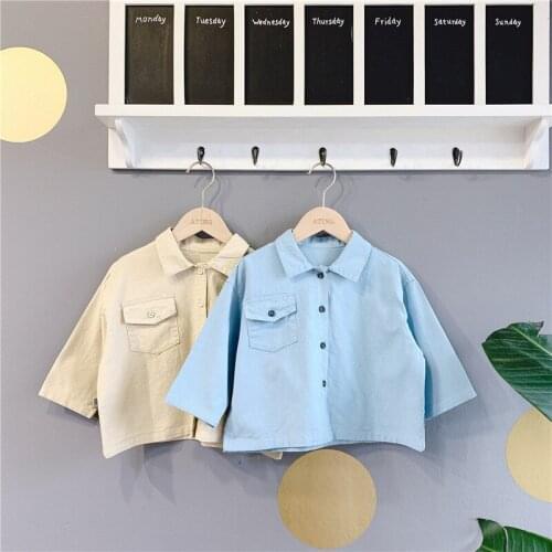 Toddler Girls Shirts Korean Casual Letters Long Sleeve Tops For Girl Kids Clothing 2020 Spring Autumn Toddler Baby Shirts New