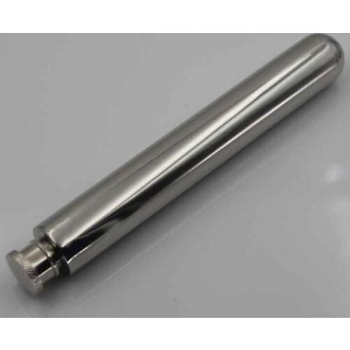 Wholesale Cigar long hip flask 304 stainless steel tube 2 oz thickening wine Outdoor portable Russian wine Hip Flasks