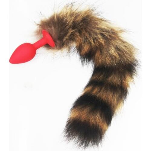 Furry Wild Fox Tail Doggy Anal Plug Sex Toys BDSM silicone Butt Plug Flirt Anus For Women cat Tail Adult Toy gspot Stimulate