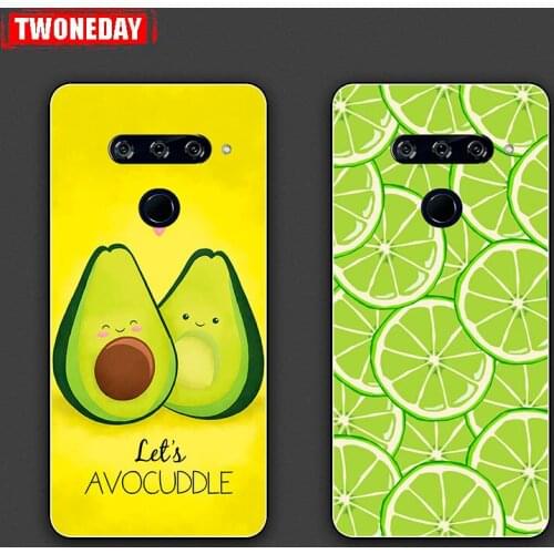 Silicone Fashion Fruit Back Cover For LG V40 V30 V20 V60 V50 ThinQ 5G Plus Cases Phone Case Cover for LG Stylo 6 5 4 X Power 3 2