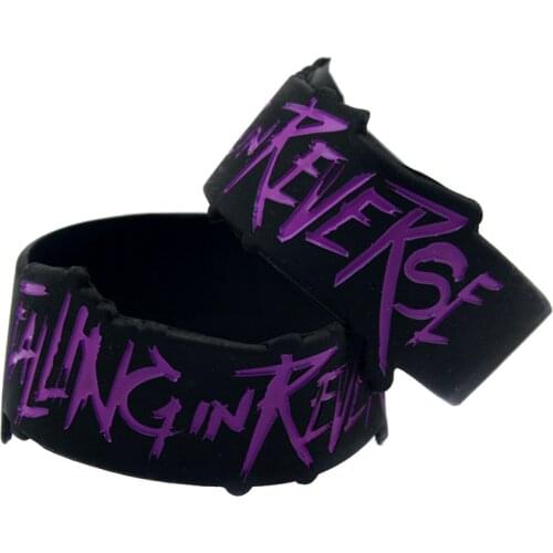 1PC Falling In Reverse Silicone Bracelet Special Shaped One Inch Wide