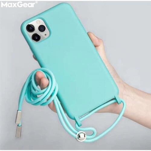 Candy Strap Case For Samsung S9 S10 Plus S20 Note 20 Ultra 9 10 Lite A51 A71 A81 Crossbody Necklace Cord Lanyard Silicone Cover