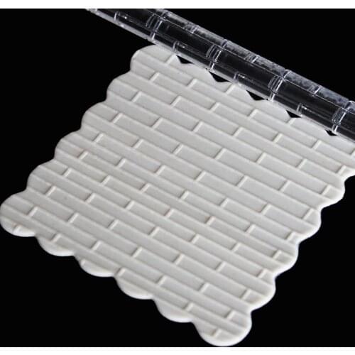 Textured Embossed Acrylic Rolling Pin Brick Icing Cake Sculpey Cupcake Craft Pastry Tools