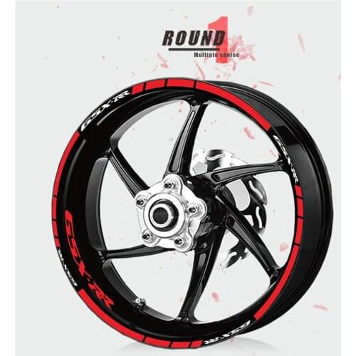 High quality tire decoration stickers motorcycle stickers waterproof wheel stickers reflective stripe stickers for SUZUKI GSX-RR