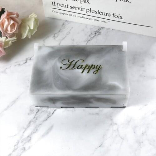 1 Set Domino Resin Storage Box Mould Resin Mold Large Beauty Mold for DIY Craft R58E