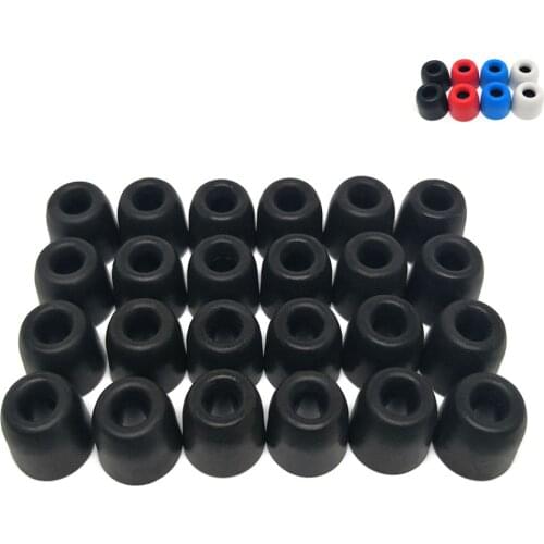 24 pcs/12 pair ANJIRUI ( L M S )4.5mm Caliber Ear Pads/cap memory ear foam eartips for in ear Headphones tips Sponge Ear cotton