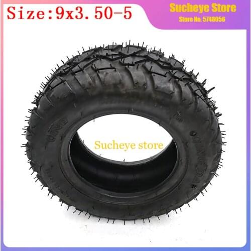 9x3.50-5 Vacuum Without Inner Tube Tire 9-inch Mountain Skateboard Inflated Wheel Off-Road Scooter Pneumatic Tubeless Tyre