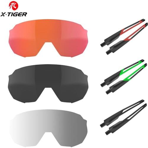 X-TIGER WJK Cycling Glasses Accessories Photochromic Lens Bike Glasses Feets Polarized Lens Replacement Lense Myopia Frame