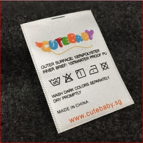 Custom clothing tags, Ribbon customize cotton belt customize water wash labels