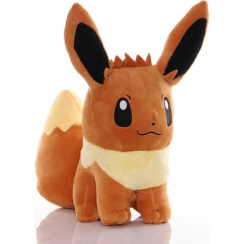 Big Size 35cm TAKARA TOMY Pokemon Eevee Plush Toys Soft Stuffed Animals Toys Doll Gifts for Children Kids