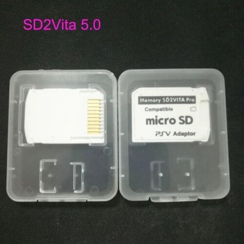 Black New V5.0 SD2Vita Game Card For PSVita For PS Vita 1000 2000 Game Card To Micro SD/TF Card Adapter