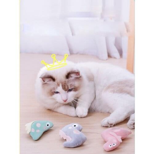 Cat Toy Plush Squeak Pet Chew Bite Resistant Animal Fidget Pets Supplies Squeaky Whistling Involved Cats Accessories Toys