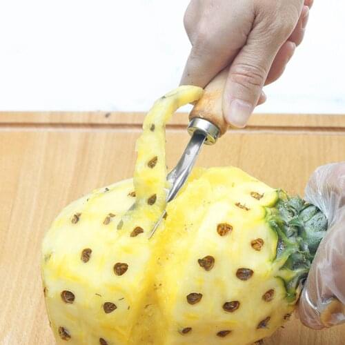 Stainless Steel Eyes Remover Pineapples Shovel Kitchen Fruit Peeler