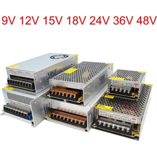 Power Supply 9V 12V 24V 36V 48V Switching Power 15V 18V Source Adaptor Converter AC Transformer 220V To 12 V Adapter Fonte 500W