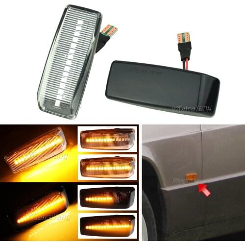 Sequential Flashing Turn Signal Lamp For Mercedes Benz C E S SL CLASS W201 190 W202 W124 W140 R129 LED Dynamic Side Marker Light