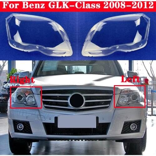 Auto Light Caps For Mercedes-Benz GLK-Class GLK300 2008-2012 Headlight Cover Transparent Lampshade Lamp Case Glass Lens Shell