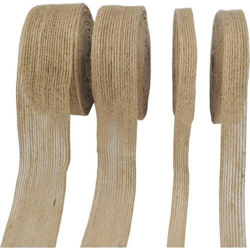 2 yard Lace Ribbon DIY Handmade Lace Linen Roll Elegant Twine Linen Tape for Gift Packaging Wedding Birthday Decorations