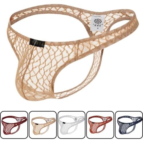 Men sexy Bikini gay man underwear Transparent panties man jockstrap briefs string homme man lace underwear jockstrap Lace thong