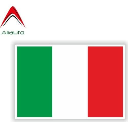 Aliauto Personality Creative Car Sticker Italy Flag Bike Waterproof Sunscreen Anti-UV Reflective Decal Accessories,14cm*9cm