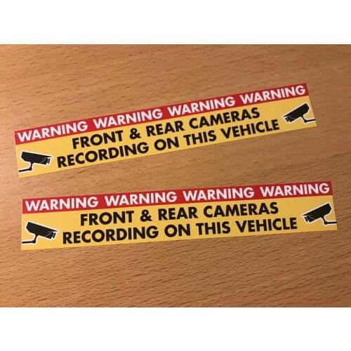 Dashcam Aufkleber Auto Kamera Video Security Uberwachung Tuning NEU Sticker