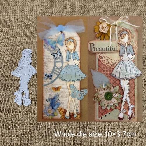 New Design Craft Metal Cutting Dies cute lovely short skirt girl Scrapbooking Album DIY Paper Card Craft Embossing Die Cuts