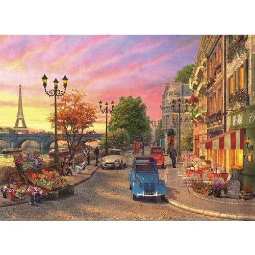 At Jigsaw Puzzle 1000 Pcs Seine Sunset Paris For Adult&Kids Toy Educational Entertaintment Landscape Fun Nature Games
