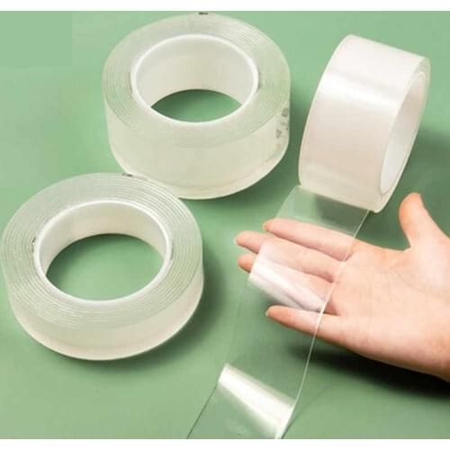 Nano Tape Transparent Double Sided Tape Strong Self Adhesive Household Gadgets For Fixing Carpet Slots Reusable Waterproof Tapes