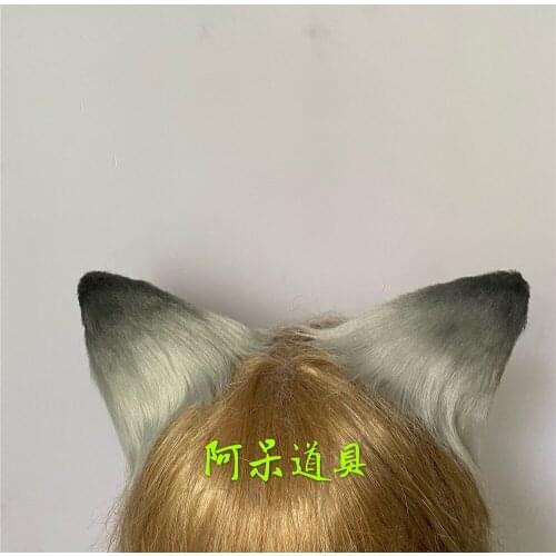 Game Arknights Aosta Cosplay Silver Gray Tail Ears Accessories For Halloween Carnival Party Toys party Halloween Gifts