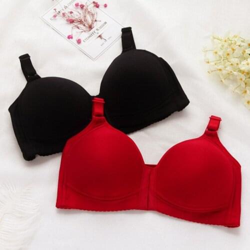 Fitness Women Front Buckle Underwear XL No Steel Ring Bra Sports Bra Top Sport Yoga Bra Cotton Sexy Sports Indoor Ventilation