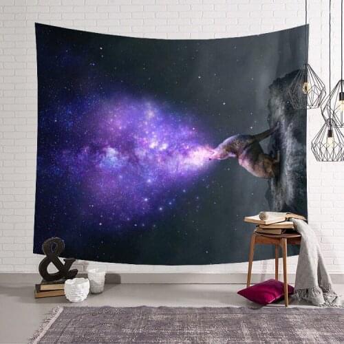 Starry Sky Printed Microfiber Fabric Material Bohemia Tapestry Mandala Blanket Beach Towel Yoga Mats Bath Towel