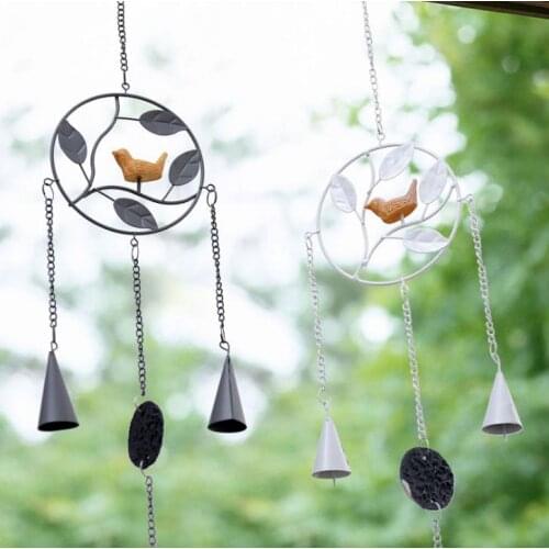 Japanese style bird Metal Wind Chime with Birds Garden Outdoor Decor Wind Chime Bell