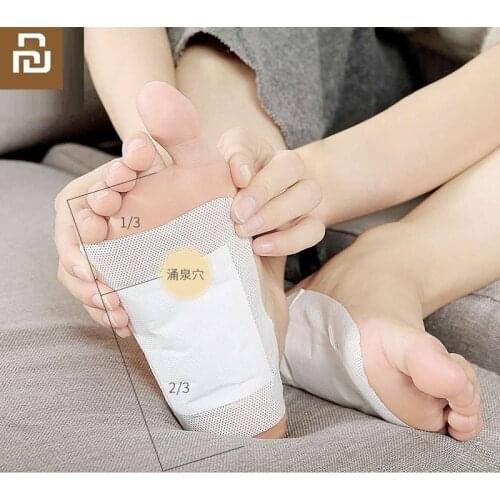 Youpin Original Codonopsis wormwood foot patch Nursing health Sleeping foot stickers Foot film Foot patch