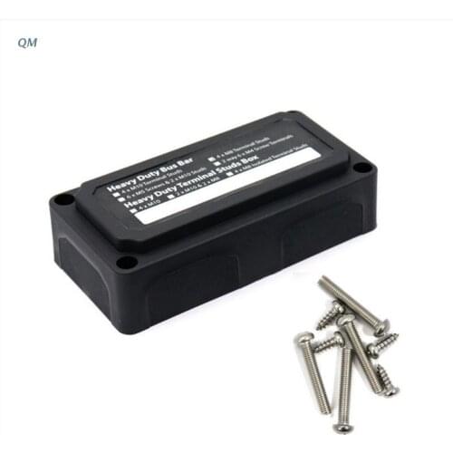 13MF Heavy Duty 4 Way Bus Bar/Power Distribution Box With Screw On Cover - 300A