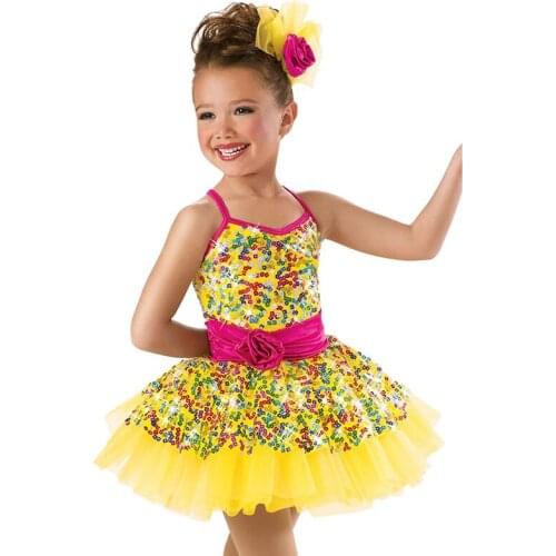 2018 Fashion Children Leotard Ballet Dancewear Dress Tranning Dance Tutu Leotard Princess Dress Maillot Ballet Mujer B-2426