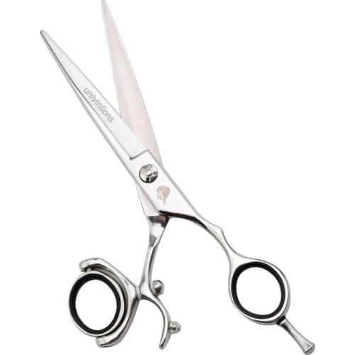 5.5/6" 440C Swivel Hair Scissors Hairdressing Scissors Barber Razor Thinning Rotating Thumb Shears Swivel Handle Scissor Rotary