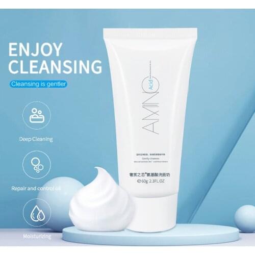 Amino Acid Face Cleanser Oil Control Shrink Pores Nourishing Moisturizing Brightening Hydrating Skin Care Face Washing Product